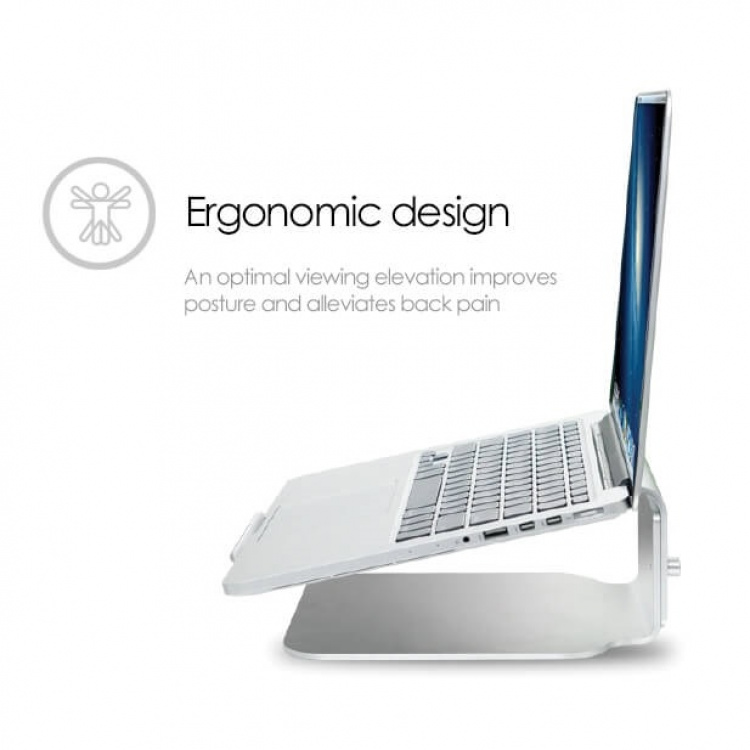 Desire2 Laptopställ Riser Elevator Justerbar Universal Silver Desire2 Laptopställ Riser Elevator Justerbar Universal Silver