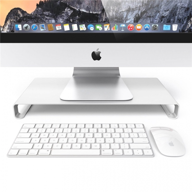 Desire2 Monitorställ Riser Universal Silver