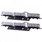 Blixtljus med 6st blixtar, Röd/Blå