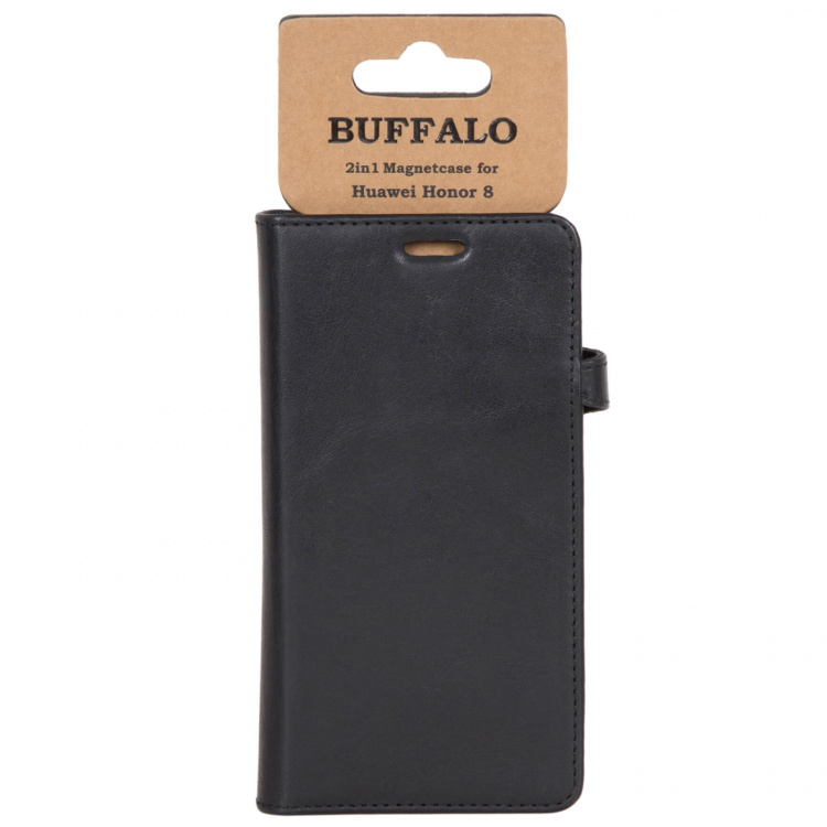 Buffalo Mobilfodral 3 Kortfack Svart - Huawei Honor 8 Buffalo Mobilfodral 3 Kortfack Svart - Huawei Honor 8