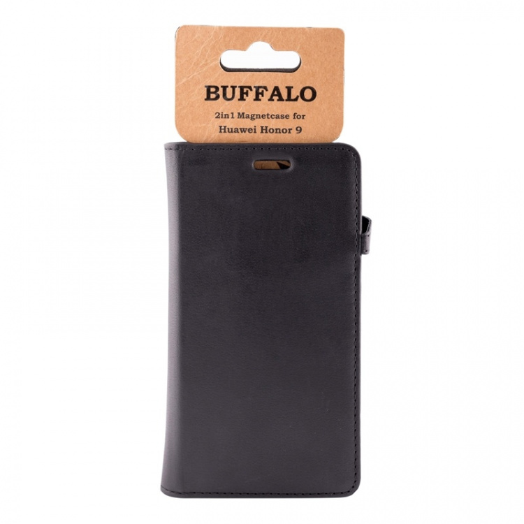 Buffalo Mobilfodral 3 Kortfack Svart - Huawei Honor 9 Buffalo Mobilfodral 3 Kortfack Svart - Huawei Honor 9