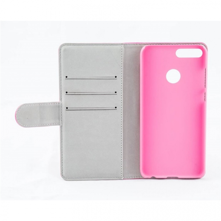 Gear Mobilfodral 3 Kortfack Rosa - Huawei Honor 9 Lite