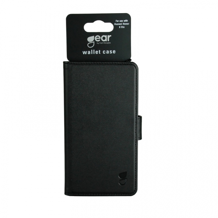Gear Mobilfodral 3 Kortfack Svart - Huawei Honor 8 Lite