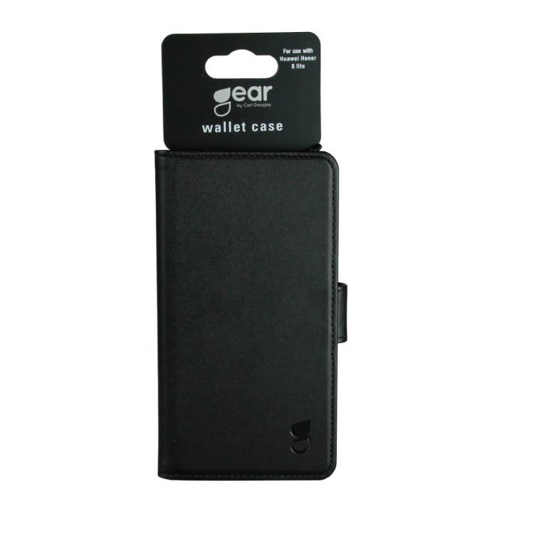 Gear Mobilfodral 3 Kortfack Svart - Huawei Honor 8 Lite