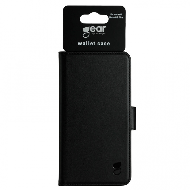 Gear Mobilfodral 3 Kortfack Svart - Moto G5 PLUS Gear Mobilfodral 3 Kortfack Svart - Moto G5 PLUS