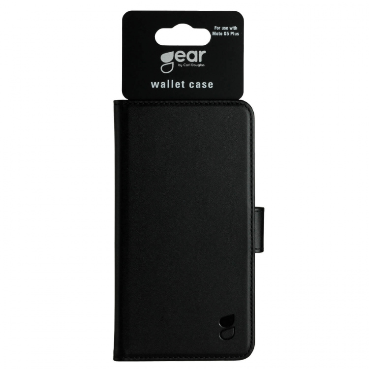 Gear Mobilfodral 3 Kortfack Svart - Moto G5 PLUS Gear Mobilfodral 3 Kortfack Svart - Moto G5 PLUS