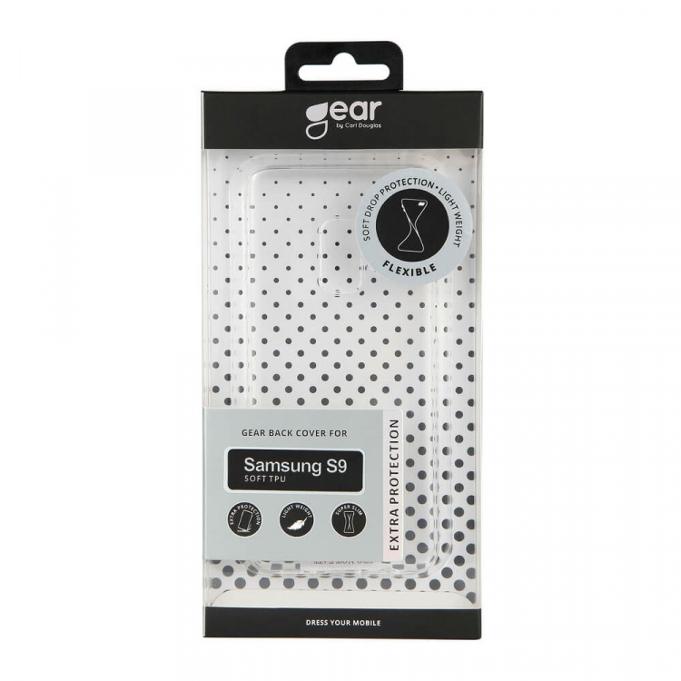 Gear Mobilskal TPU Transparent - Samsung S9