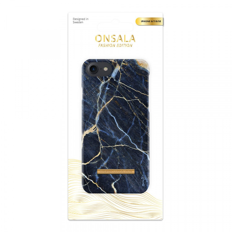 Onsala Mobilskal Soft Black Galaxy Marble - iPhone 6 / 7 / 8 / SE Onsala Mobilskal Soft Black Galaxy Marble - iPhone 6 / 7 / 8 / SE