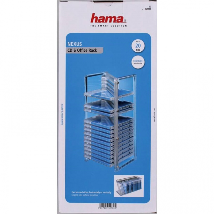 Hama CD-Ställ Nexus Silver 20