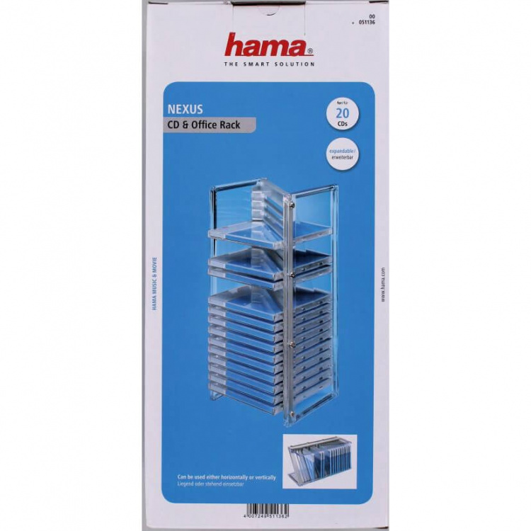 Hama CD-Ställ Nexus Silver 20