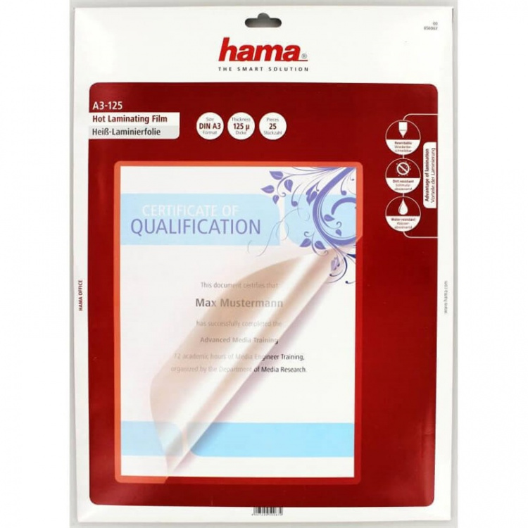Hama Lamineringsfilm A3 Din A3 25 Pack