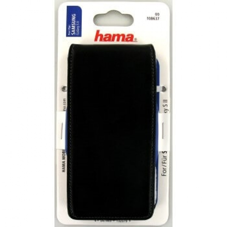 Hama Mobilfodral Flip-Front Svart - Samsung S2 Hama Mobilfodral Flip-Front Svart - Samsung S2