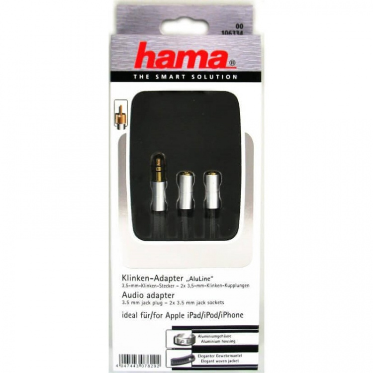 Hama Tablet 3,5mm-2x3,5mm Hama Tablet 3,5mm-2x3,5mm