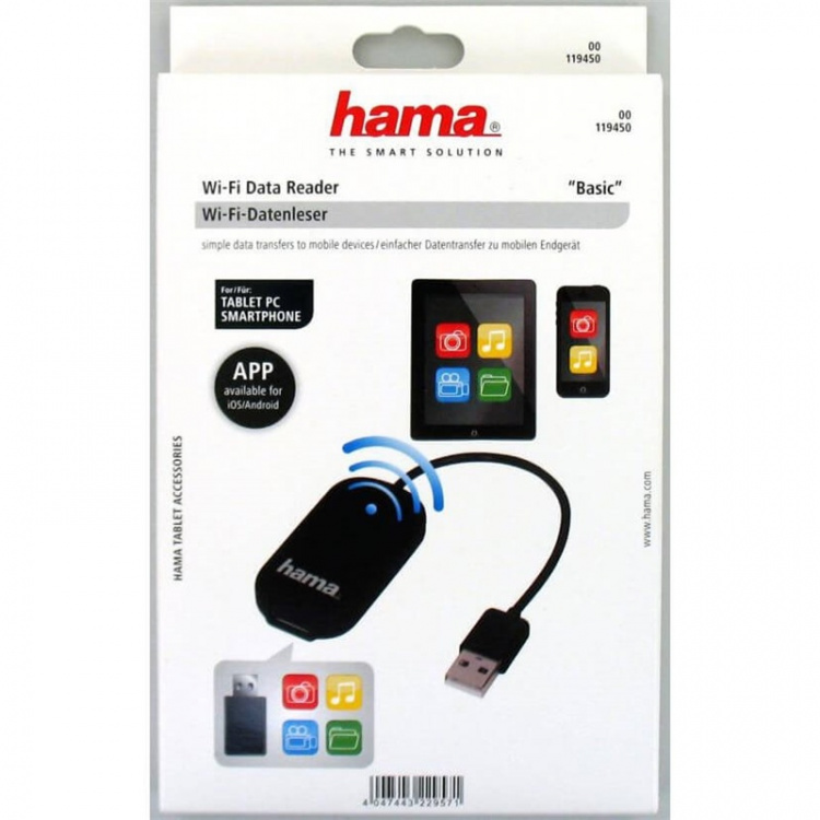 Hama Tablet/Mobil WiFi läsare USB trådlöst till din Tablet Hama Tablet/Mobil WiFi läsare USB trådlöst till din Tablet