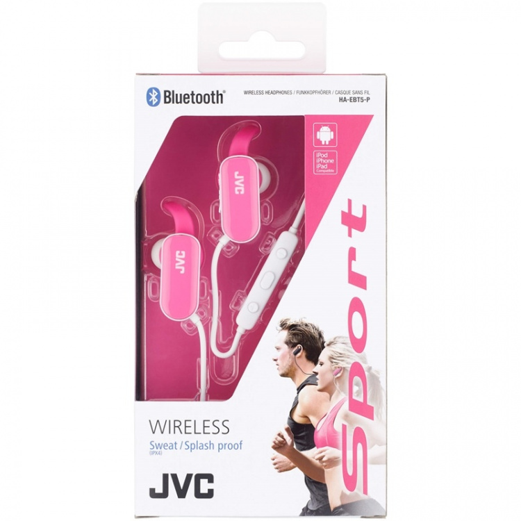JVC Hörlur EBT5 Trådlös In-Ear Rosa JVC Hörlur EBT5 Trådlös In-Ear Rosa
