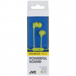 JVC Hörlur FR15 In-Ear Remote Mic Grön