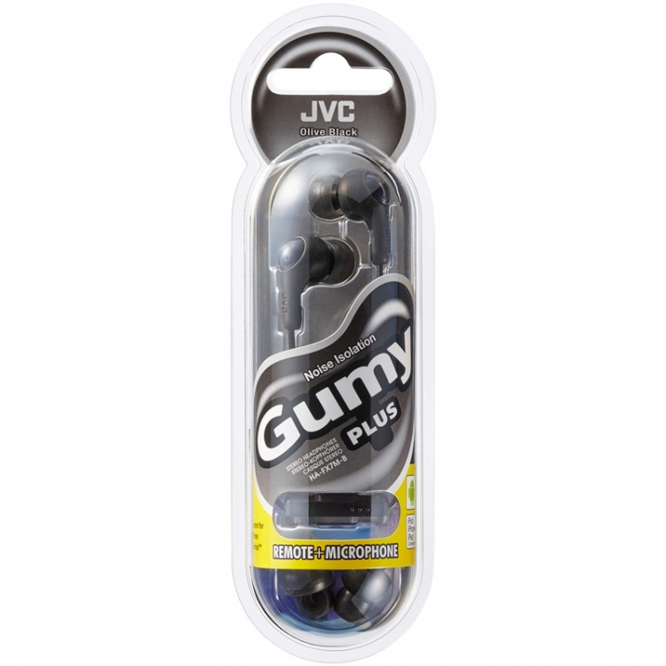 JVC Hörlur FX7M Gumy Plus In-Ear Mic Svart