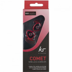 KitSound Hörlur Comet In-Ear True Wireless Röd KitSound Hörlur Comet In-Ear True Wireless Röd