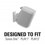 SANUS Väggfäste för Sonos One SL Play:1 Play:3 Single Vit