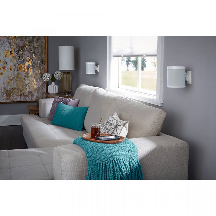 SANUS Väggfäste för Sonos One SL Play:1 Play:3 Single Vit