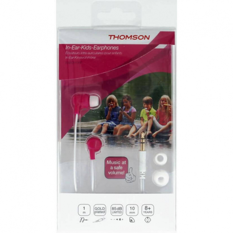 Thomson Hörlurar In-Ear Barn Max 85dB Rosa Thomson Hörlurar In-Ear Barn Max 85dB Rosa