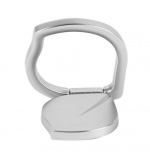 Gear Mobilring silver löv med ställfunktion