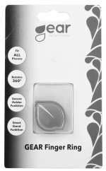 Gear Mobilring silver löv med ställfunktion