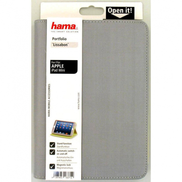 Hama iPad Mini1/2/3 Lissabon Silver/Grön Hama iPad Mini1/2/3 Lissabon Silver/Grön