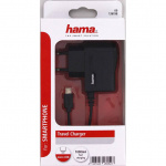 Hama Laddare 220V MicroUSB 1A Svart