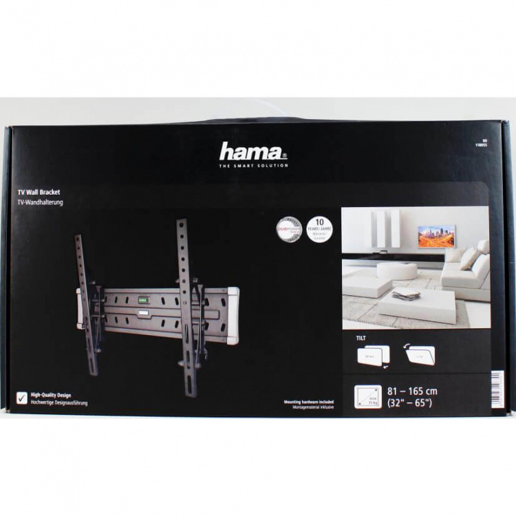 Hama Väggfäste Premium Tilt Vesa 400x400 65\'\' Svart