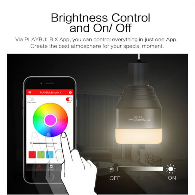 MiPow Playbulb Smart Vit RGB BT 280lumen 5W E27 MiPow Playbulb Smart Vit RGB BT 280lumen 5W E27