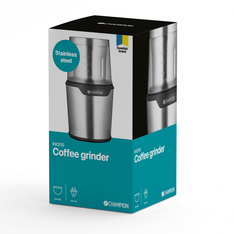 Champion Kaffe-/Kryddkvarn 80g 200W KK310 Rostfri