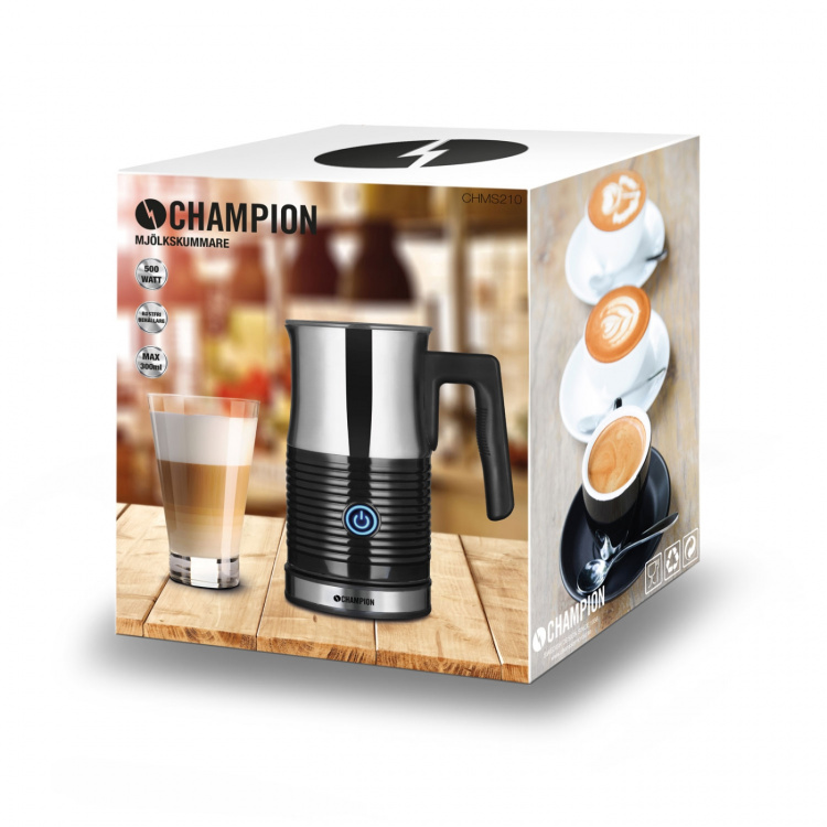 Champion Mjölkskummare 130ml/300ml MS210 Rostfri Champion Mjölkskummare 130ml/300ml MS210 Rostfri