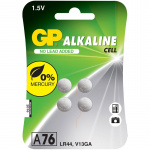 GP A76 / LR44 Knappcell 4-pack GP A76 / LR44 Knappcell 4-pack