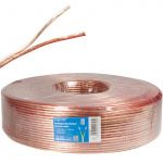 LogiLink Högtalarkabel 2x2,5 mm² 100m Transparent