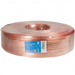 LogiLink Högtalarkabel 2x2,5 mm² 100m Transparent