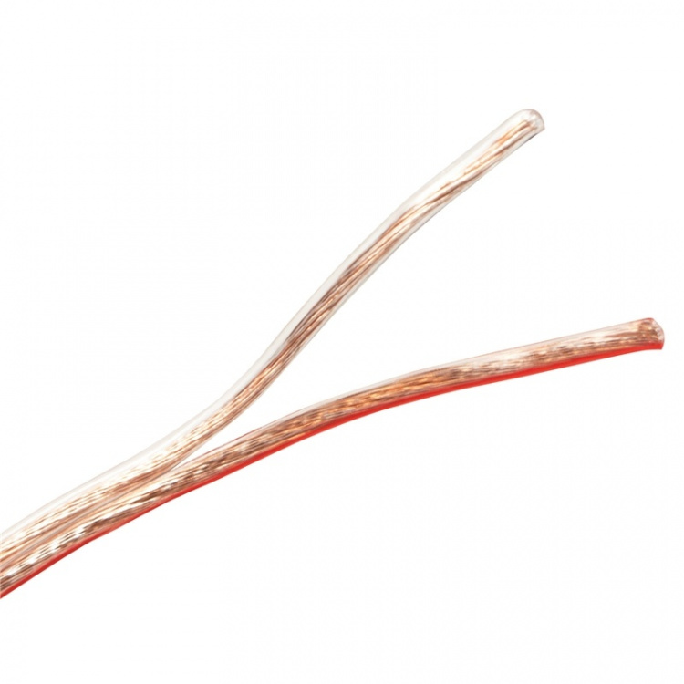 LogiLink Högtalarkabel 2x2,5 mm² 100m Transparent