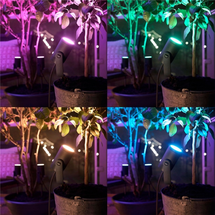 Philips Hue Lily spotlight utomhus White and Color ambiance utbyggn. 24V Philips Hue Lily spotlight utomhus White and Color ambiance utbyggn. 24V