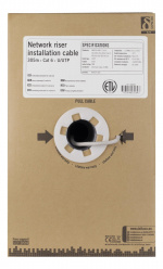 DELTACO U/UTP Cat6 riser installationskabel, 305m box, 250MHz, Delta-c DELTACO U/UTP Cat6 riser installationskabel, 305m box, 250MHz, Delta-c