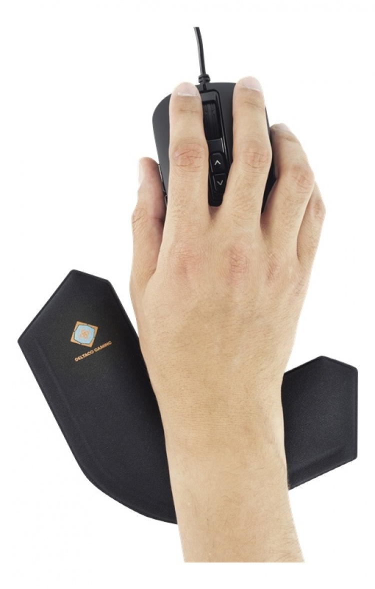 DELTACO GAMING handledsstöd, 21mm höjd, svart