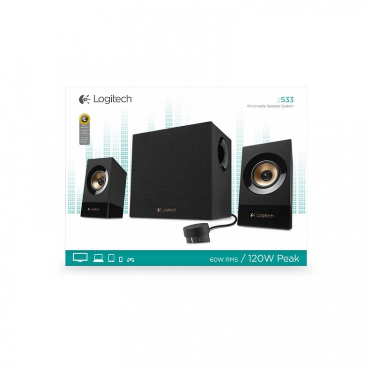 Logitech Högtalare 2x 3.5 mm 60 W Svart