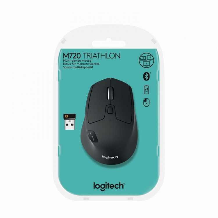 Logitech Trådlös Mouse Kontor 8 Knappar Svart