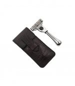 Parker TM-3 Travel Mach-3 Razor with Leather Pouch Parker TM-3 Travel Mach-3 Razor with Leather Pouch
