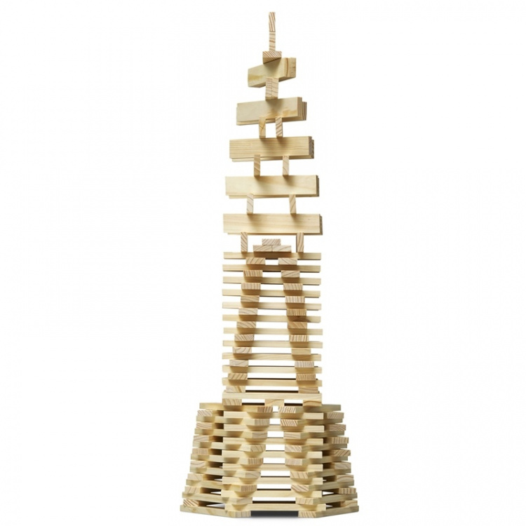 Micki Byggstavar 200st Trävita