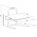LogiLink Fotstöd - Justerbart LogiLink Fotstöd - Justerbart