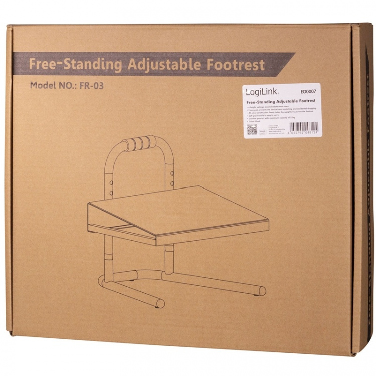 LogiLink Fotstöd - Justerbart LogiLink Fotstöd - Justerbart