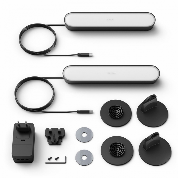 Philips Hue Play Ljusskena White and color ambiance Svart 2-pack