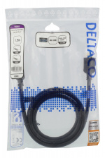 DELTACO High-Speed Premium HDMI-kabel, 1,5m, Ethernet, 4K UHD, svart DELTACO High-Speed Premium HDMI-kabel, 1,5m, Ethernet, 4K UHD, svart