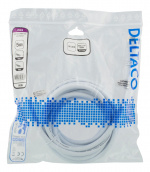 DELTACO High-Speed HDMI-kabel, 5m, Ethernet, 4K UHD, vit