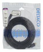 DELTACO High-Speed HDMI-kabel, 7m, Ethernet, 4K UHD, svart